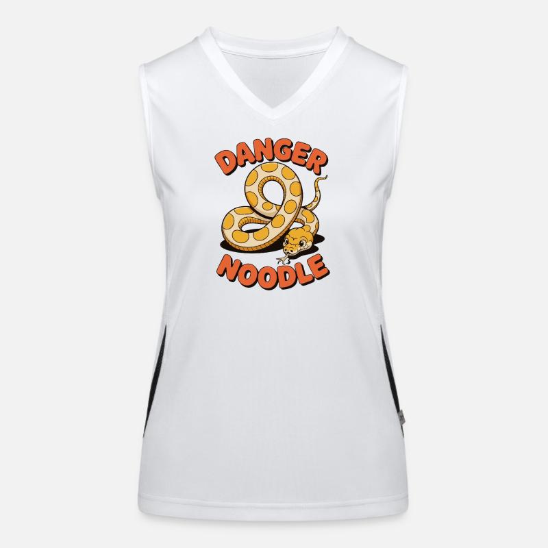 Danger Noodle – Funny Snake Design Women's Functional Contrast Tank Top