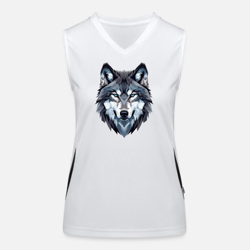 Wolf Functionele contrasterende tanktop voor vrouwen
