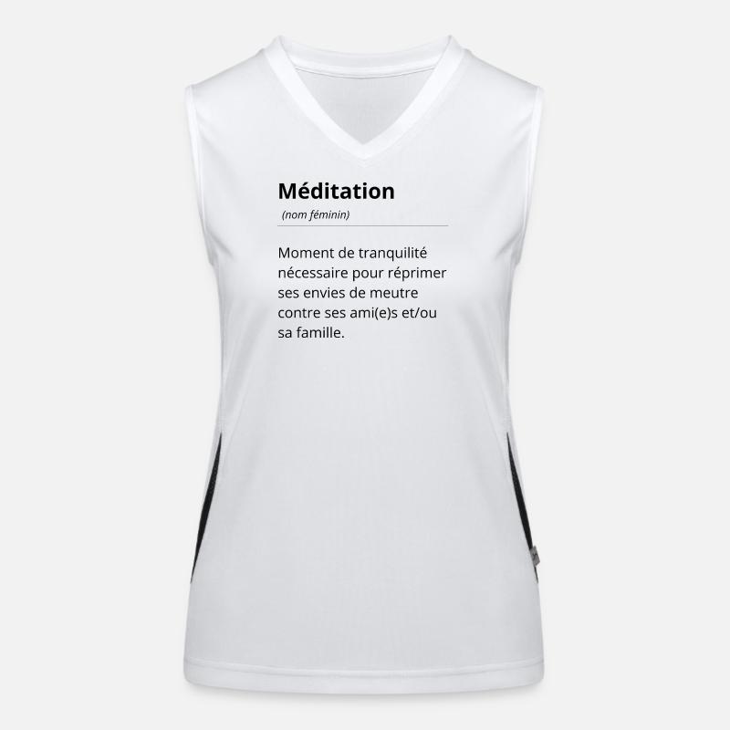 Expression definition tee - Cool humor top Women's Functional Contrast Tank Top