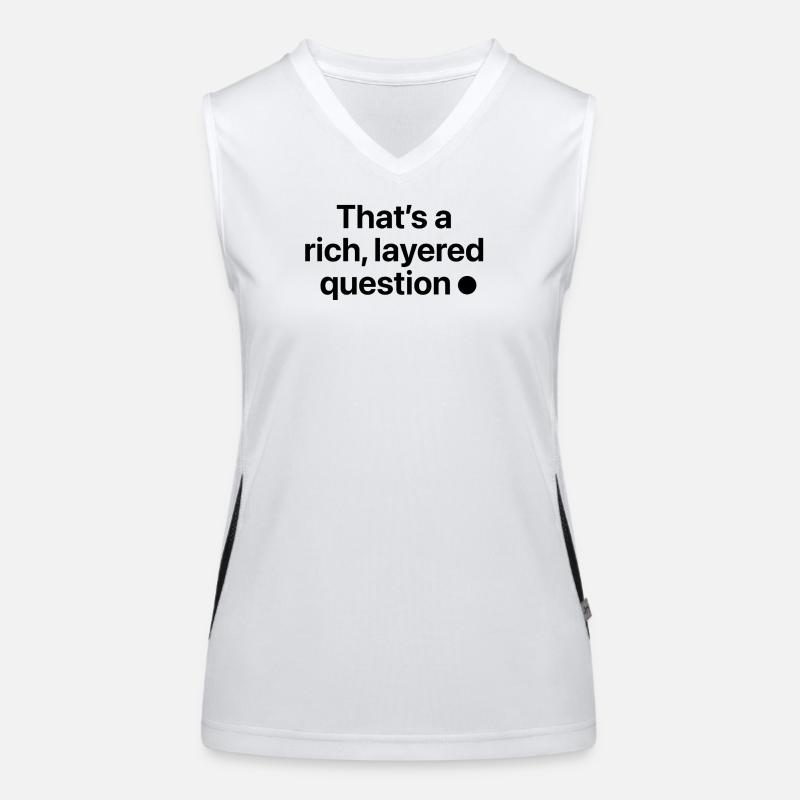 C’est une question riche et complexe Débardeur respirant contrasté Femme