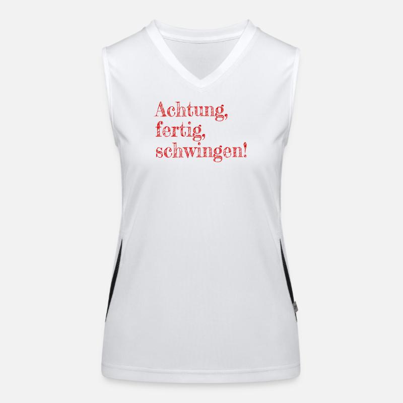 Attention, ready, swing Women's Functional Contrast Tank Top