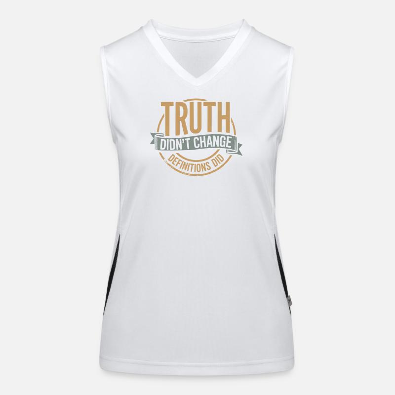 Truth Didn't Change Definitions Did | Bold Women's Functional Contrast Tank Top