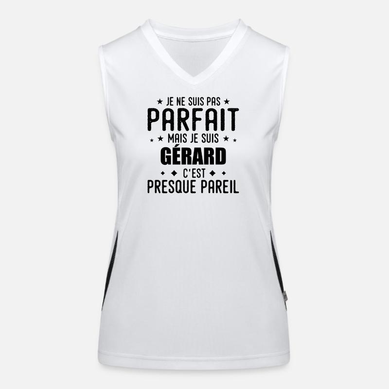 Gérard: authentisch, unvollkommen, oberflächlich, perfekt Funktionelles Kontrast-Tank Top für Frauen