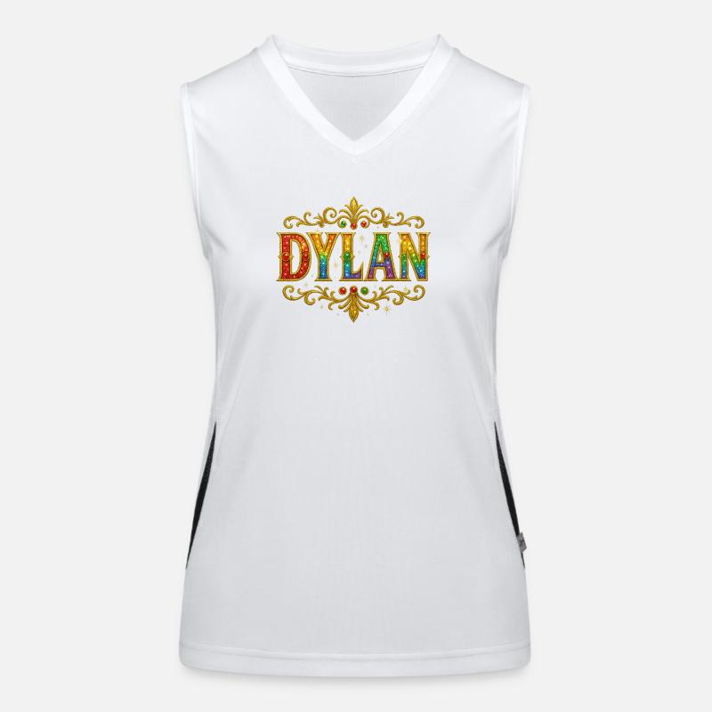 DYLAN Glitzer Gold Pailletten Funktionelles Kontrast-Tank Top für Frauen