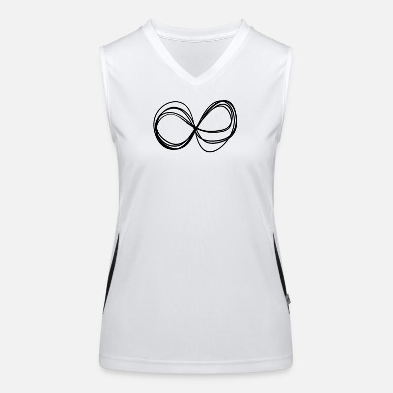 Abstrakt, unendlich, unendlich, immer anders Funktionelles Kontrast-Tank Top für Frauen