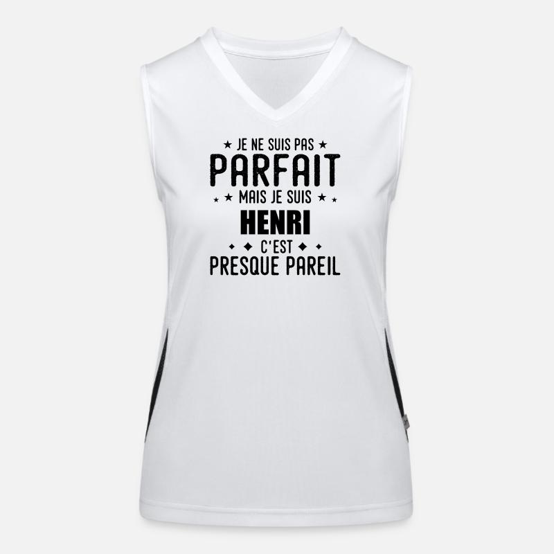 Henri: authentic, imperfect, top, perfection Women's Functional Contrast Tank Top