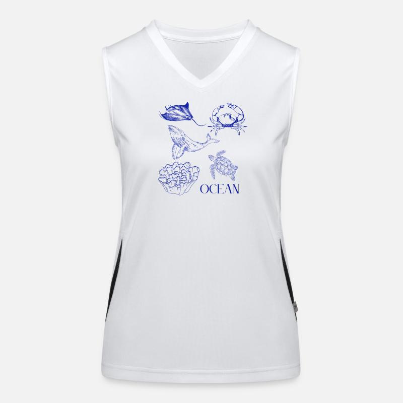 OCEAN WAVE Funktionelles Kontrast-Tank Top für Frauen