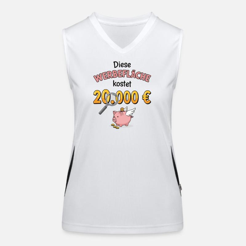 Die Werbefläche Funktionelles Kontrast-Tank Top für Frauen