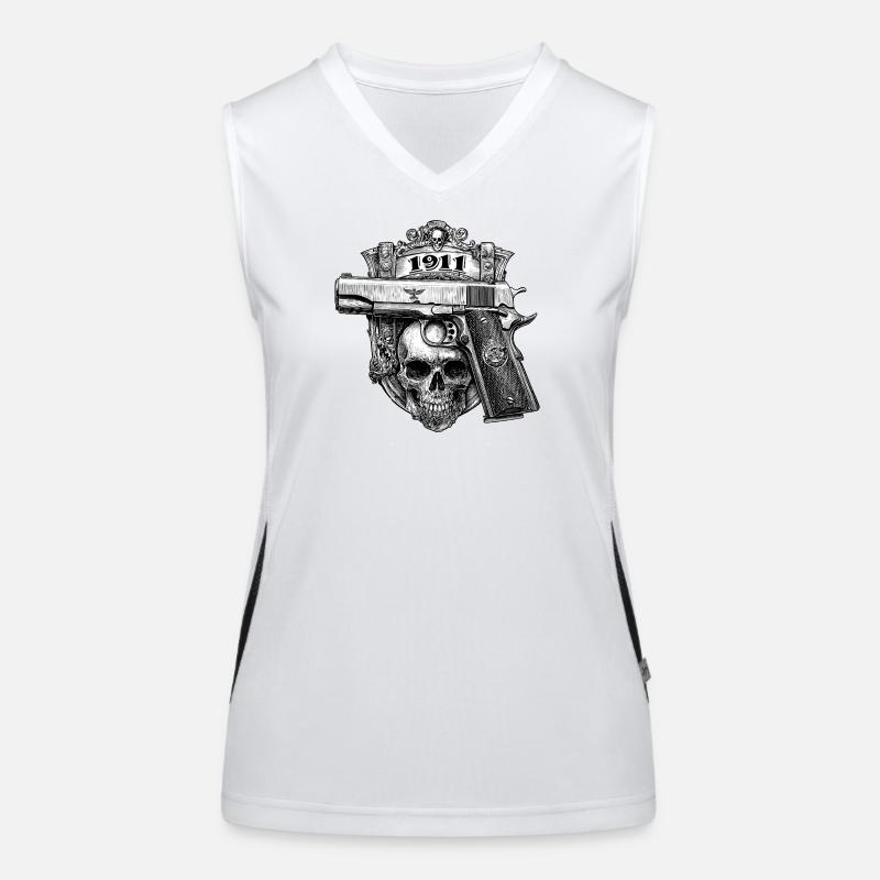 1911 Pistol Handgun Women's Functional Contrast Tank Top