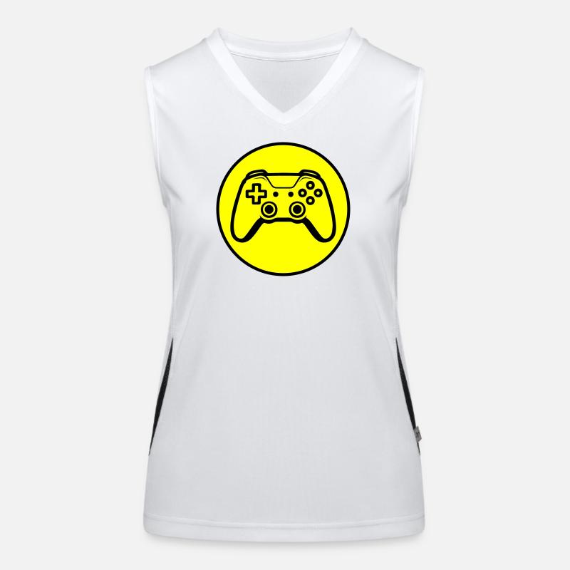 Controller Joypad Icon Women's Functional Contrast Tank Top