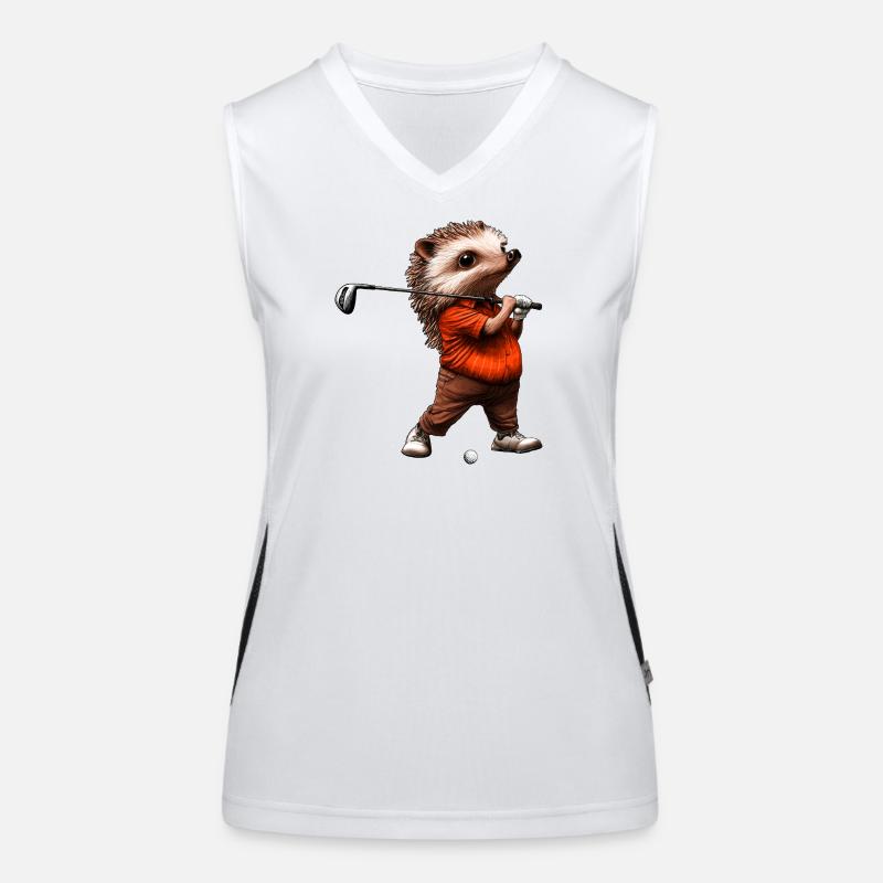 Golf Igel Funktionelles Kontrast-Tank Top für Frauen