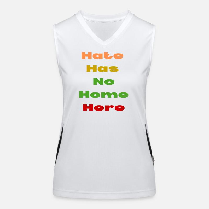 HATE HAS NO HOME HERE Women's Functional Contrast Tank Top