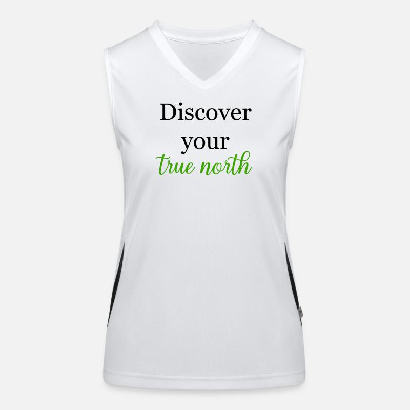 Entdecken Sie Ihre True North Purpose Finding Journey Funktionelles Kontrast-Tank Top für Frauen