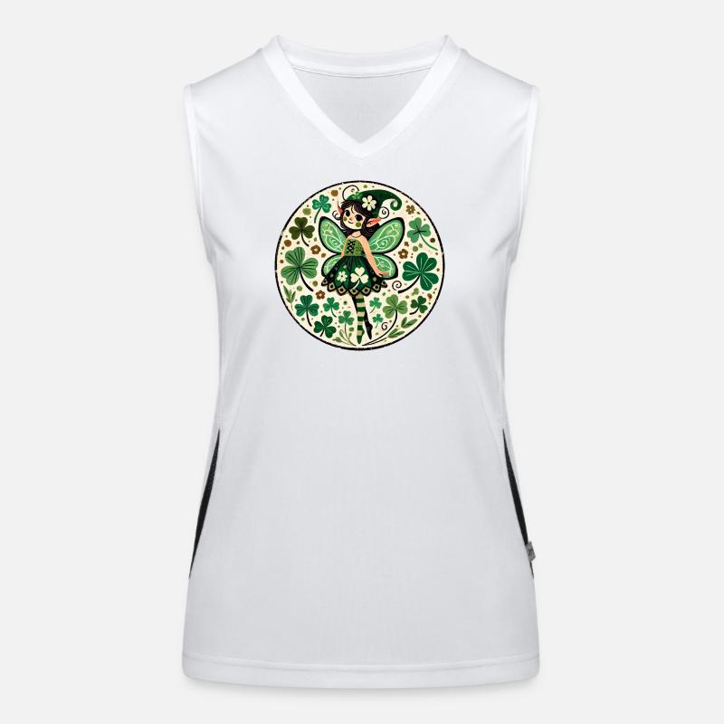 Enchanted Forest Elf Fairy  Women's Functional Contrast Tank Top