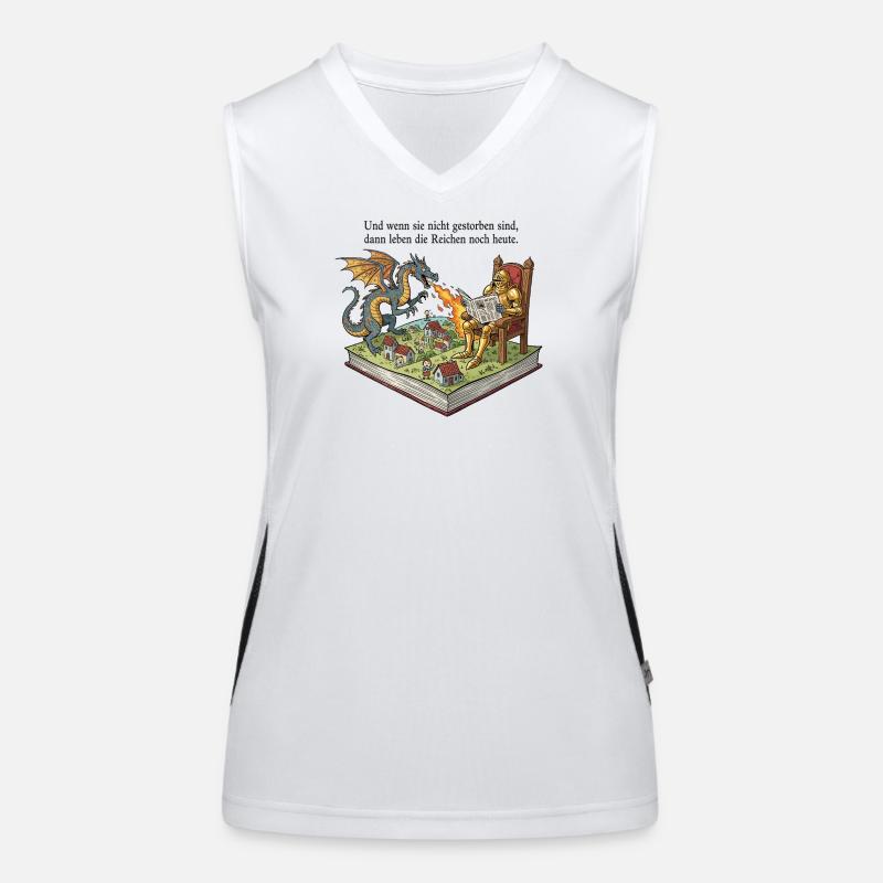 Die Reichen leben noch heute Funktionelles Kontrast-Tank Top für Frauen