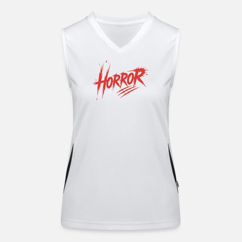 Horror - Killerblut-Design Funktionelles Kontrast-Tank Top für Frauen