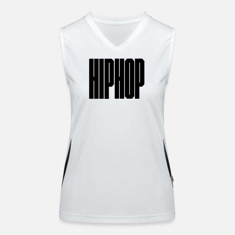 Hip Hop bold logo Women's Functional Contrast Tank Top