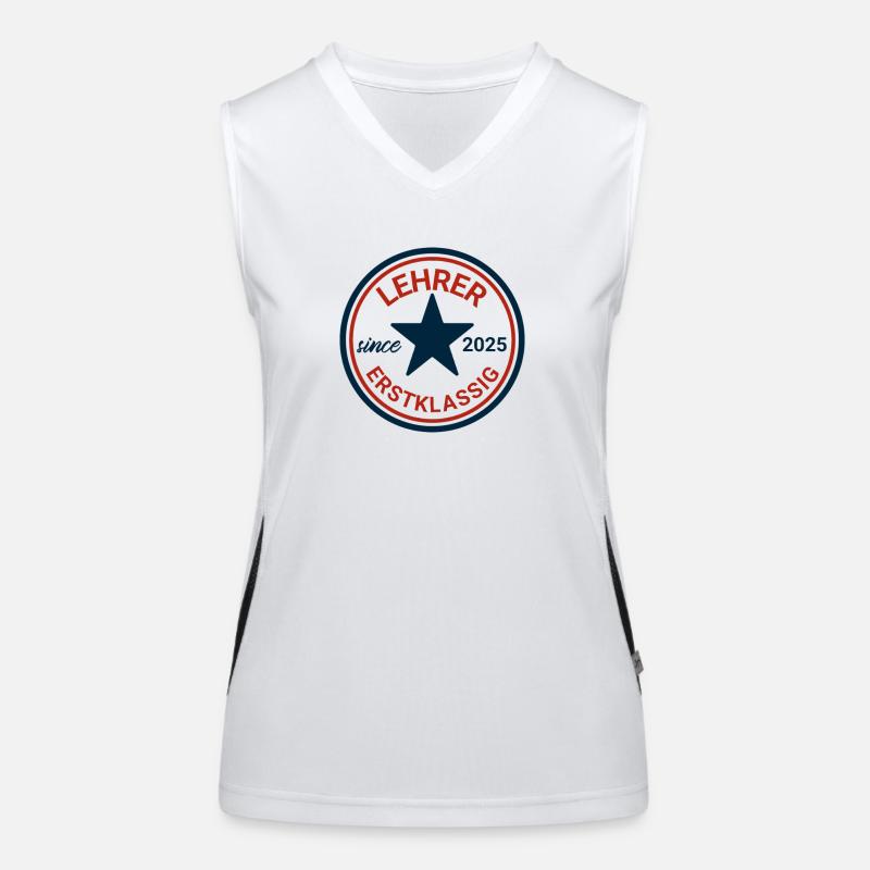Lehrer Tattoo Design 2025 Funktionelles Kontrast-Tank Top für Frauen