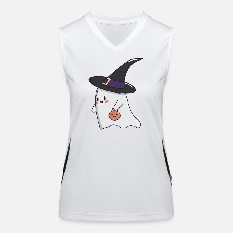 Süßer Geist – Halloween Kawaii 🎃👻 Funktionelles Kontrast-Tank Top für Frauen