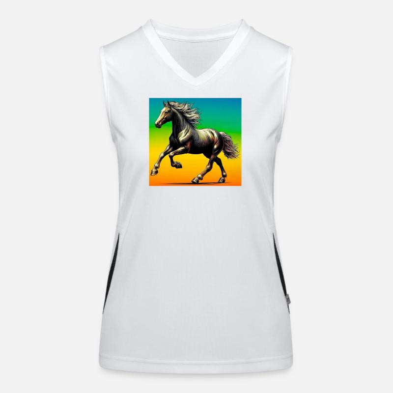 cheval Débardeur respirant contrasté Femme