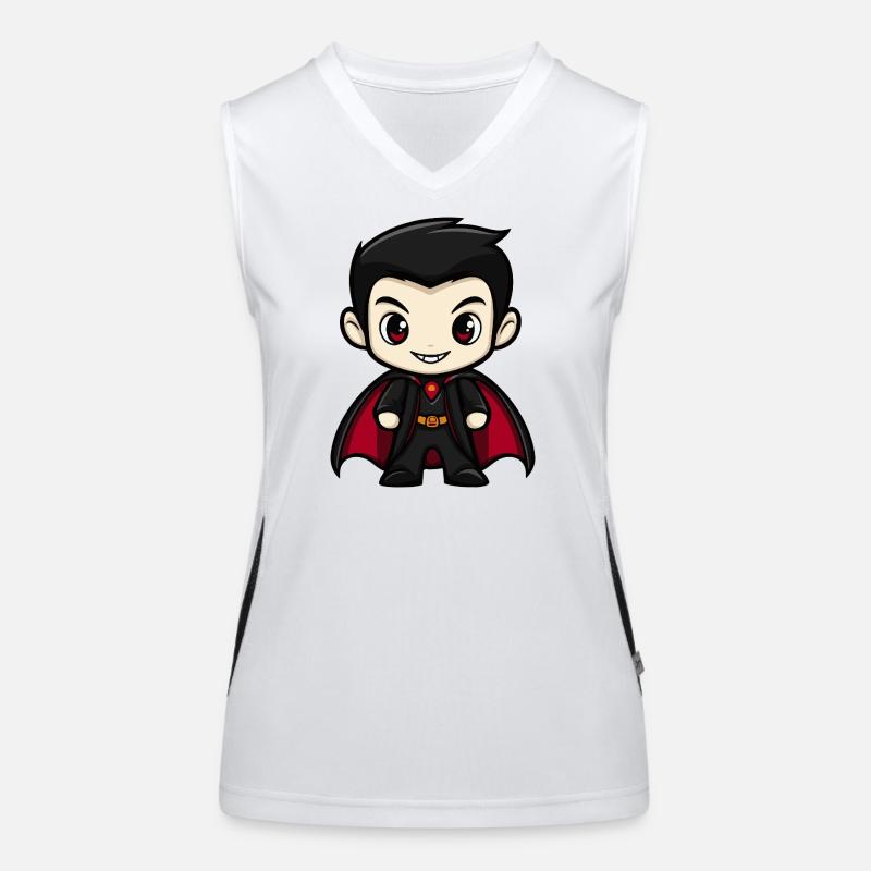 Vampir Comic Funktionelles Kontrast-Tank Top für Frauen