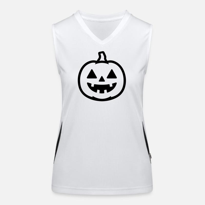 Kürbis Funktionelles Kontrast-Tank Top für Frauen