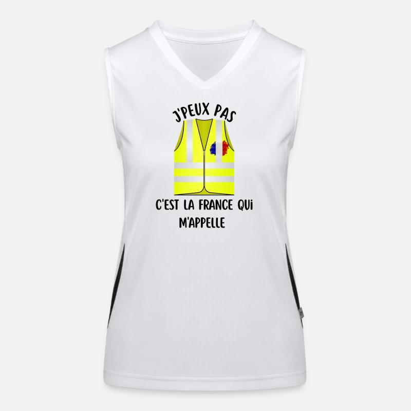 Ich kann nicht Funktionelles Kontrast-Tank Top für Frauen