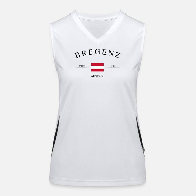 Bregenz Österreich – Urlaub Souvenir & Geschenk Funktionelles Kontrast-Tank Top für Frauen