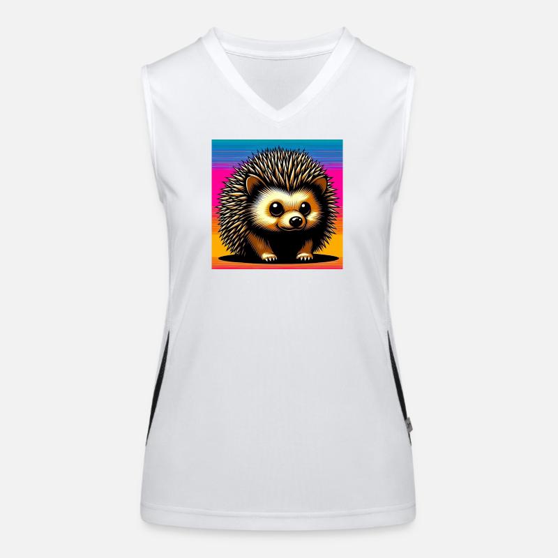 Igel Funktionelles Kontrast-Tank Top für Frauen
