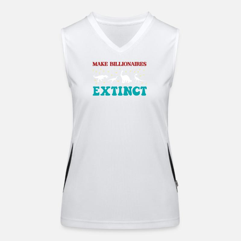 Make Billionaires Extinct Women's Functional Contrast Tank Top