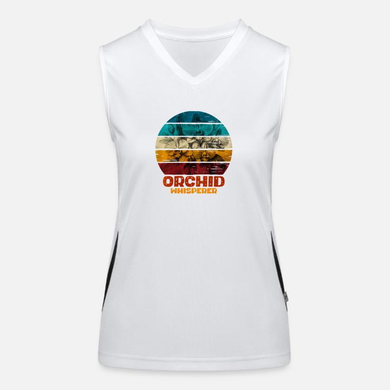 Orchidee Flüsterer Design Funktionelles Kontrast-Tank Top für Frauen