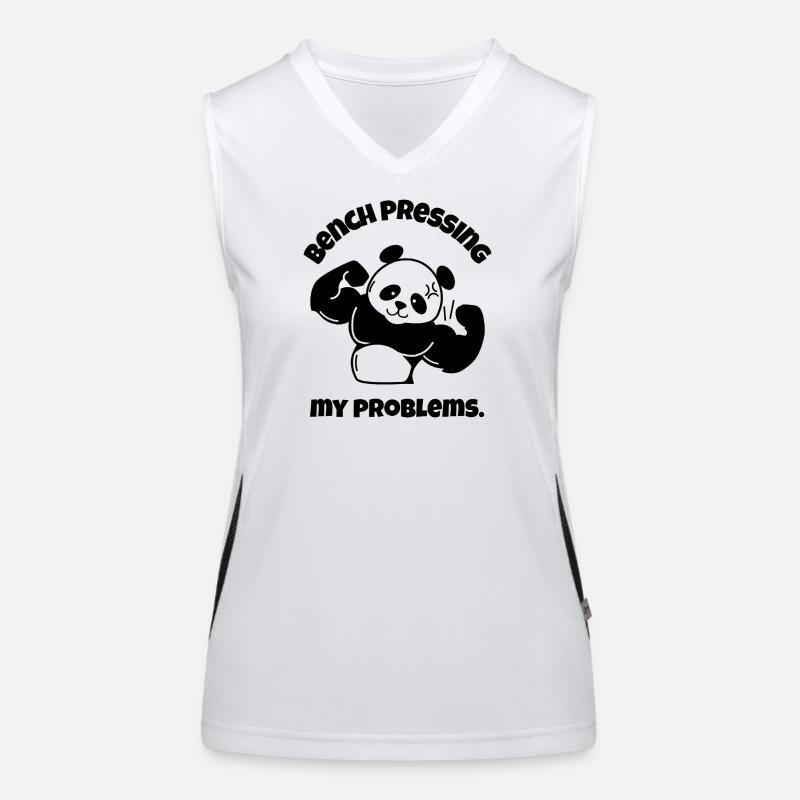 Développé couché Mes problèmes Débardeur respirant contrasté Femme