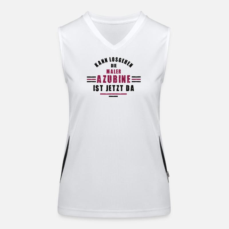 Trainee painter apprenticeship training painter Women's Functional Contrast Tank Top