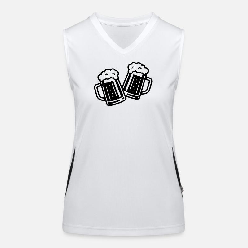 Beer Cheers Beer Mug Women's Functional Contrast Tank Top
