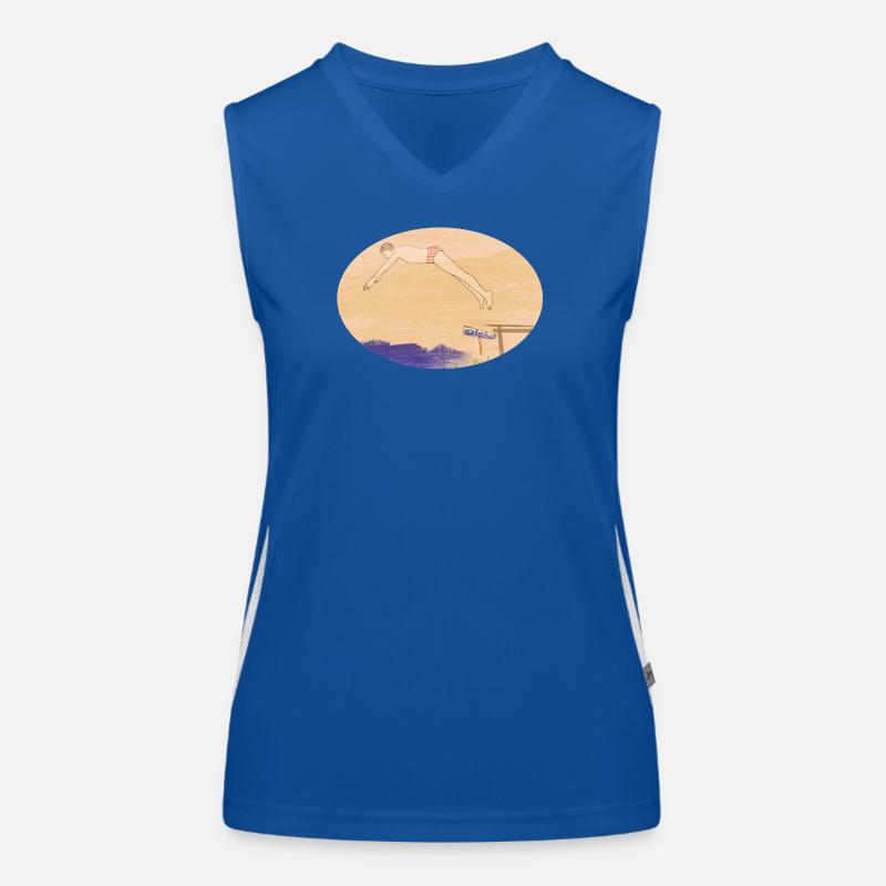 Schwimmen Funktionelles Kontrast-Tank Top für Frauen