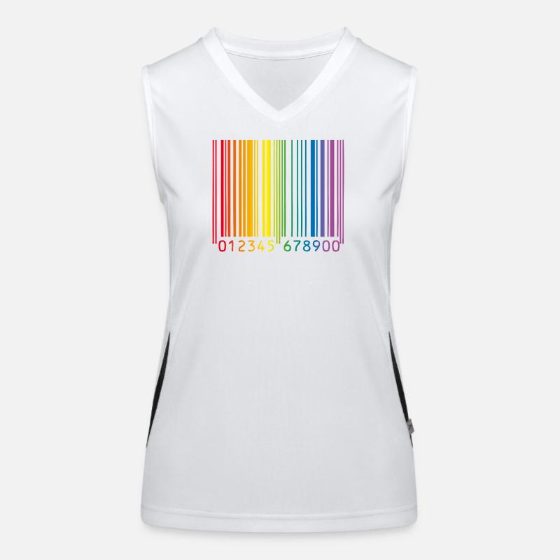 Code-barres gay Débardeur respirant contrasté Femme