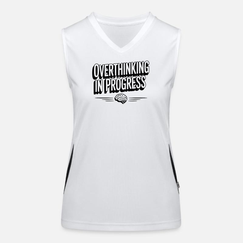 Overthinking in Progress Women's Functional Contrast Tank Top