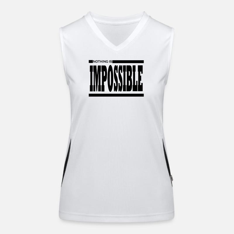 NOTHING IS IMPOSSIBLE Débardeur respirant contrasté Femme