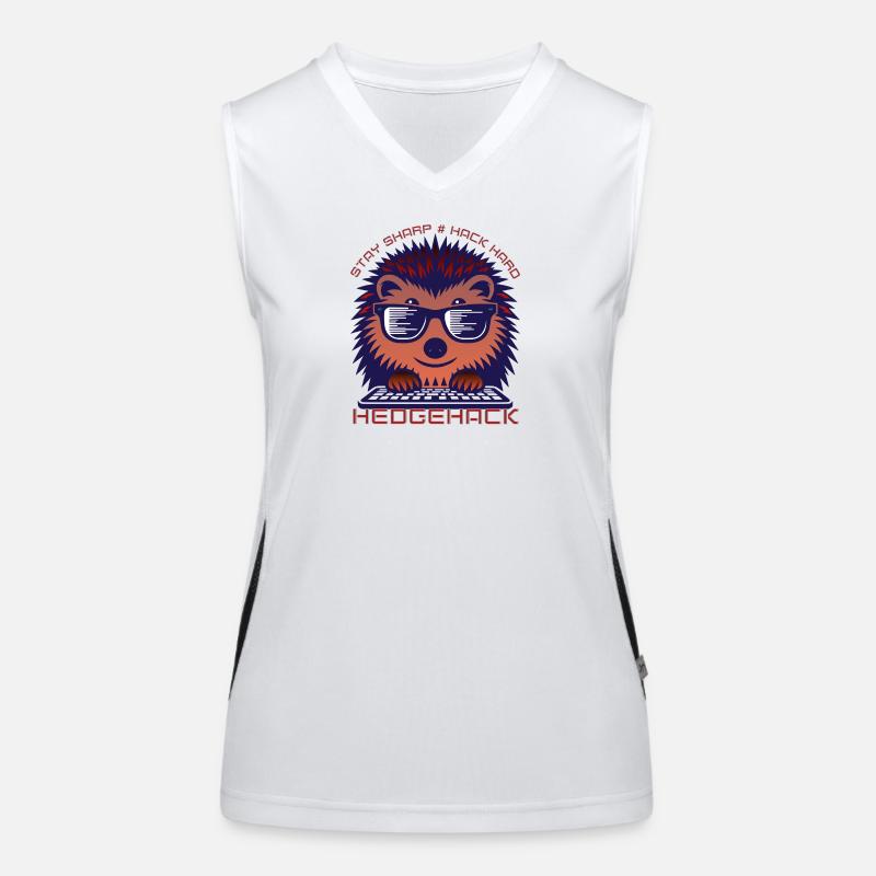 Igel Codierung Enthusiast T-Shirt Funktionelles Kontrast-Tank Top für Frauen