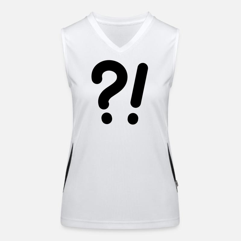 Question marks and exclamation marks Women's Functional Contrast Tank Top