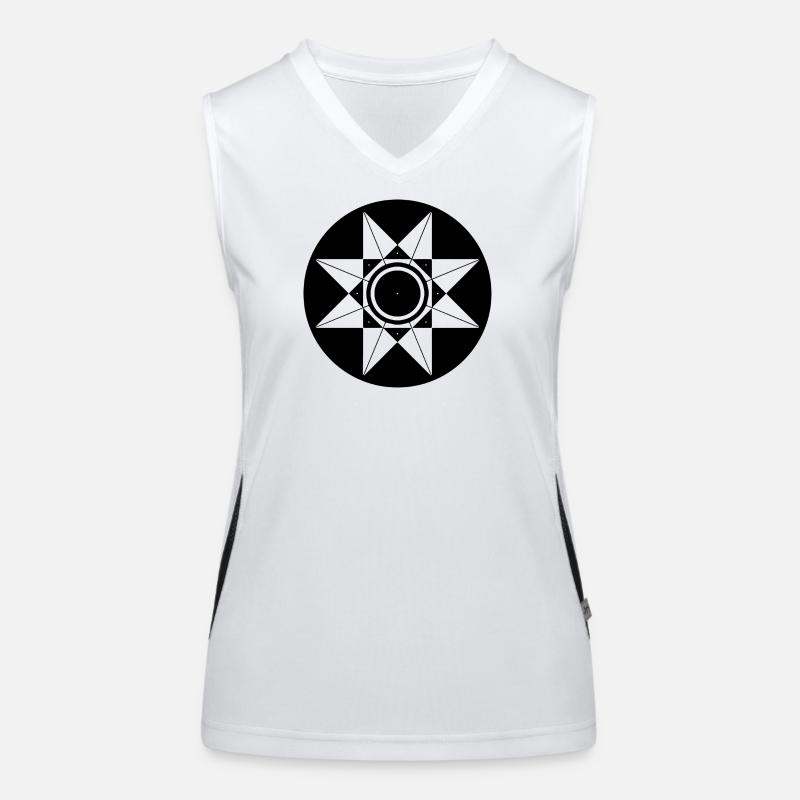 Celestial Star Schematic Women's Functional Contrast Tank Top