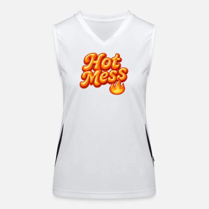 conception de déclaration de désordre / année 2000 Débardeur respirant contrasté Femme