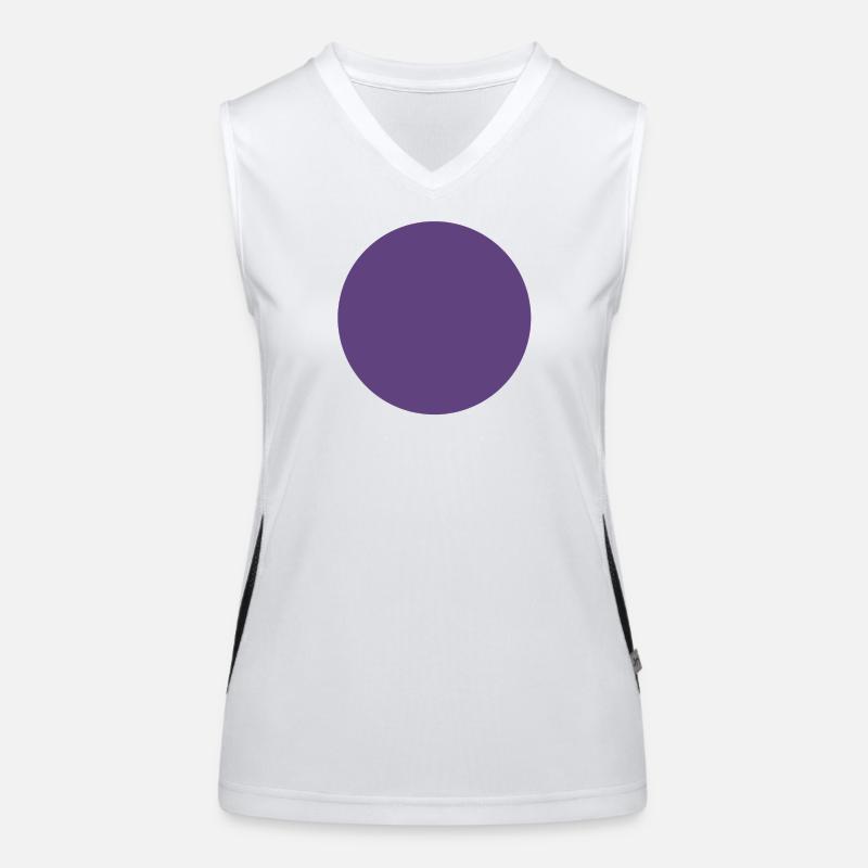 Jeu abstrait de couleur violet foncé Débardeur respirant contrasté Femme