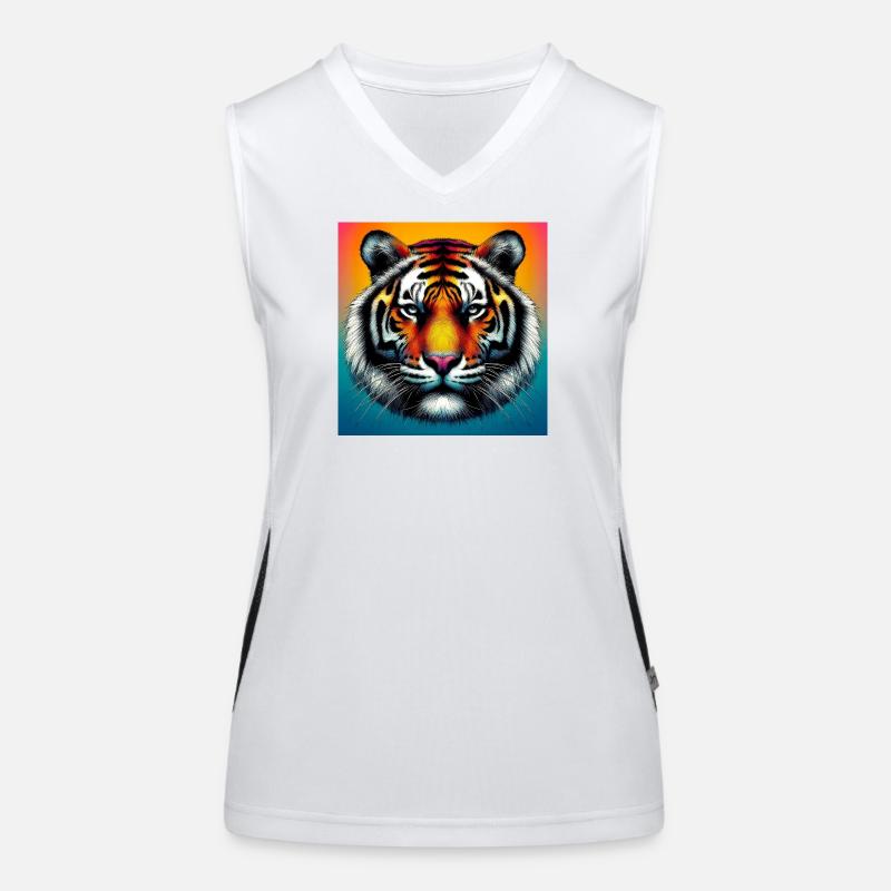 tigre Débardeur respirant contrasté Femme