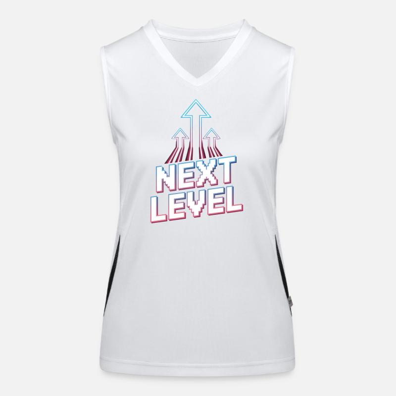 Next Level Gamer Pixel Retro Ascension Arrows Women's Functional Contrast Tank Top