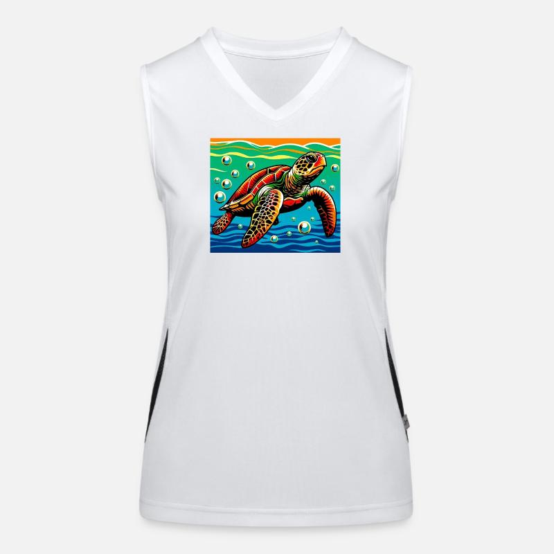 turtle Women's Functional Contrast Tank Top