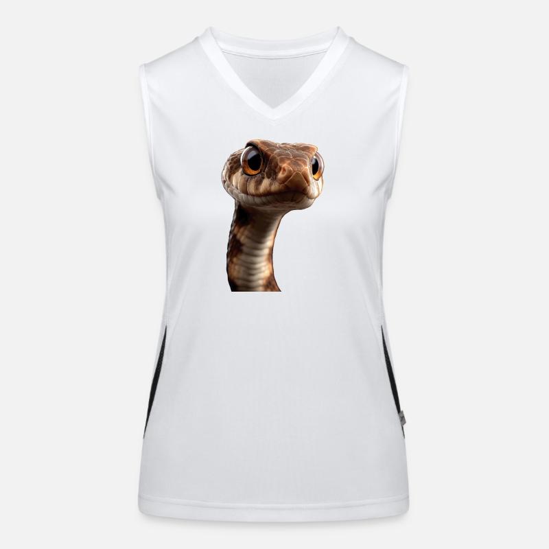 snake, python, cobra, rattlesnake, snakes Women's Functional Contrast Tank Top