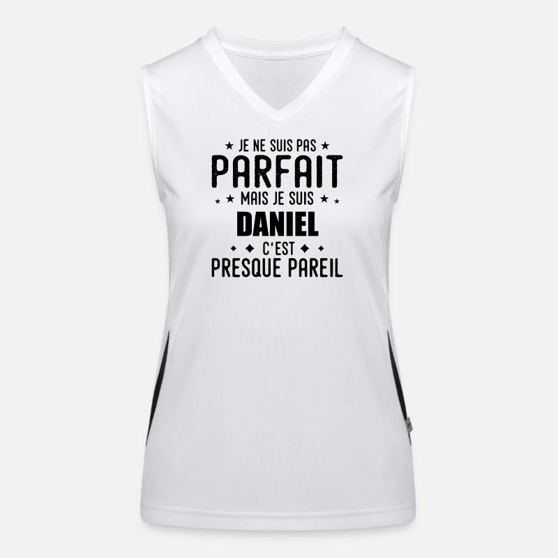 Daniel: authentisch, unvollkommen, oberflächlich, perfekt Funktionelles Kontrast-Tank Top für Frauen