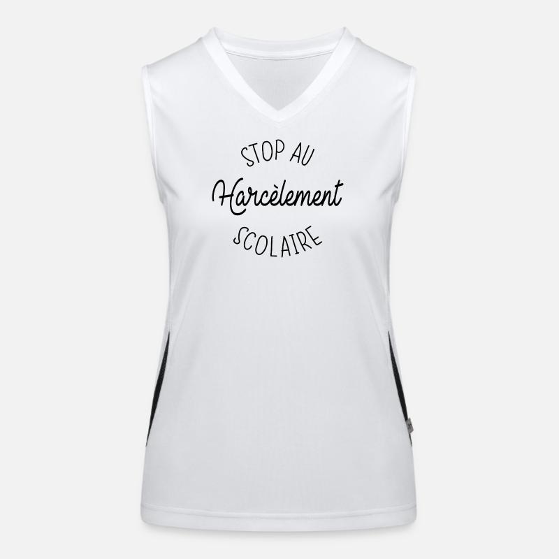 Stoppen Sie Mobbing in der Schule Funktionelles Kontrast-Tank Top für Frauen