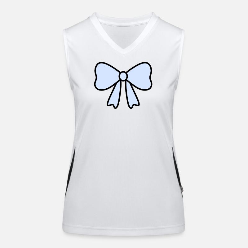 Conception délicate de l’arc bleu clair Débardeur respirant contrasté Femme